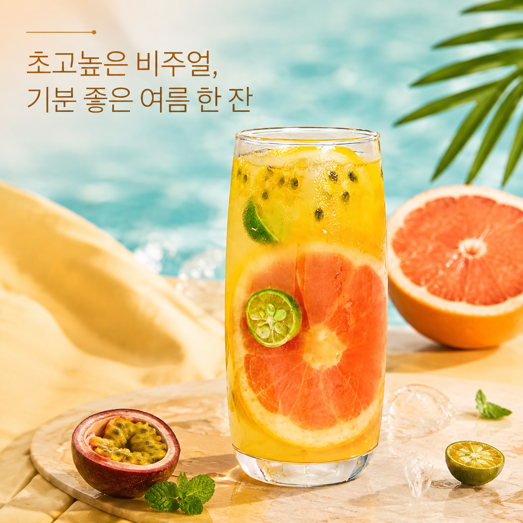 자몽 패션후르츠차 18g × 5포 | 냉침·아이스 셰이크