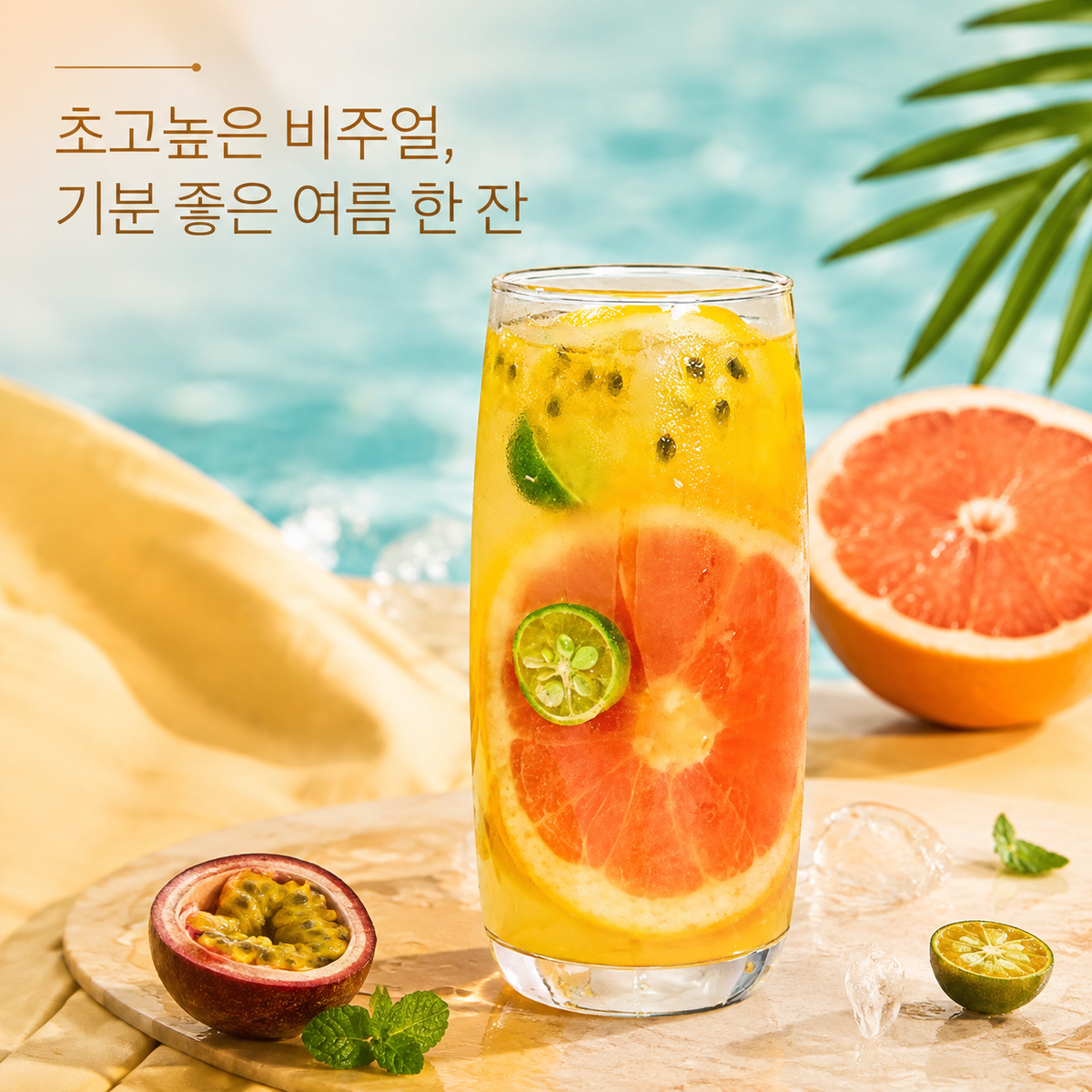 자몽 패션후르츠차 18g × 5포 | 냉침·아이스 셰이크