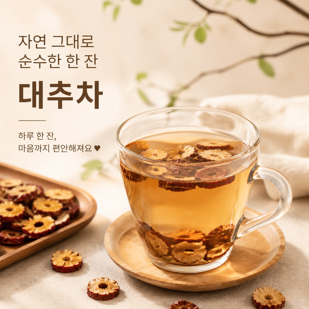 대추차 100g | 통대추로 즐기는 자연 그대로의 풍미