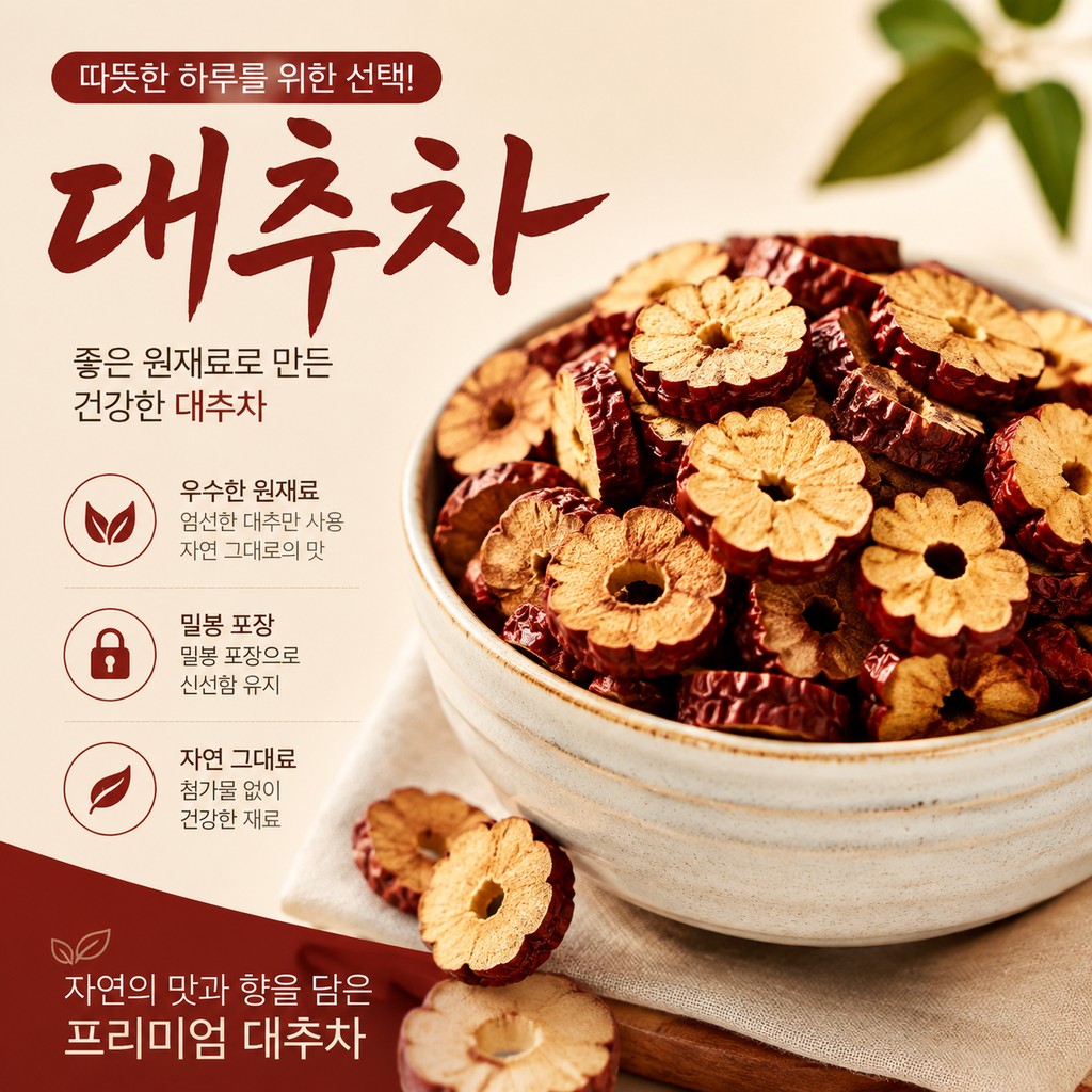 대추차 100g | 통대추로 즐기는 자연 그대로의 풍미