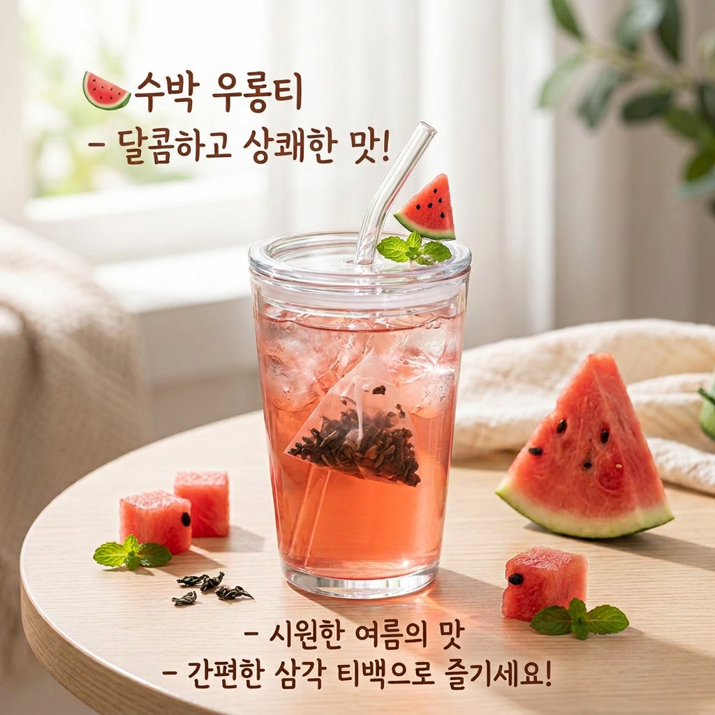 수박 우롱차 냉침 티백 5g × 10개입